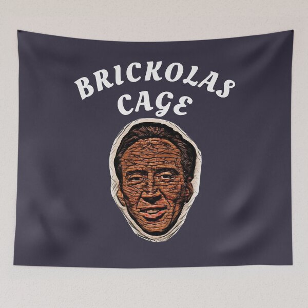 Item preview, My Favorite People Brickolas Cage, Funny Nick Cage Design White Merch designed and sold by AxelEbert69.
