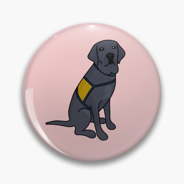 Item preview, Black Lab Yellow Vest Service Dog designed and sold by KatiesCanines.