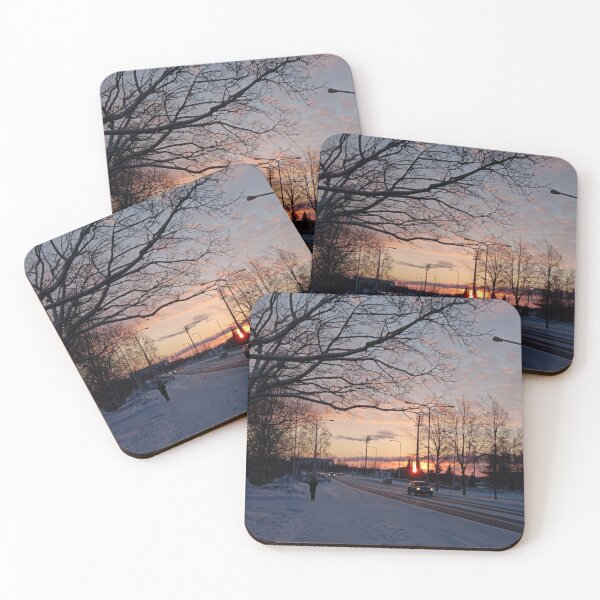 Item preview, Winter road in the evening designed and sold by MiniKila.