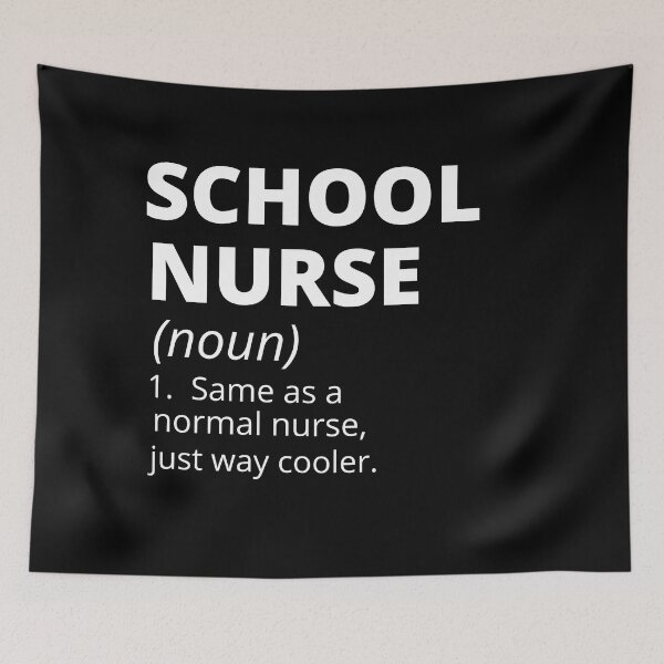 Item preview, School nurse funny definition designed and sold by POPLIN ⭐ ⭐ ⭐ ⭐ ⭐.