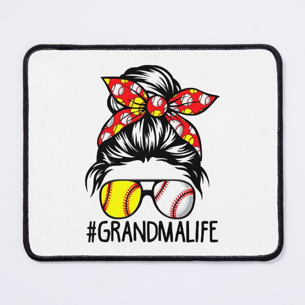 Item preview, Baseball Softball Grandma Life Dy Messy Bun Mother's Day designed and sold by MichelSorour.