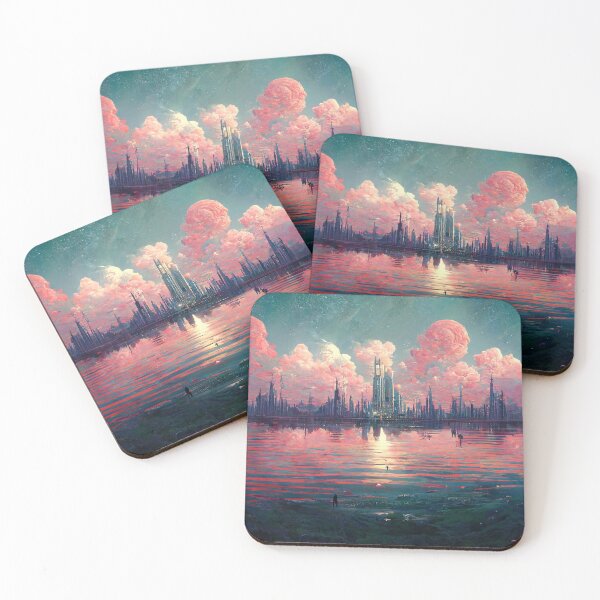 Item preview, Cotton Candy Utopia Abstract AI Generated Art designed and sold by MeAI-Art.