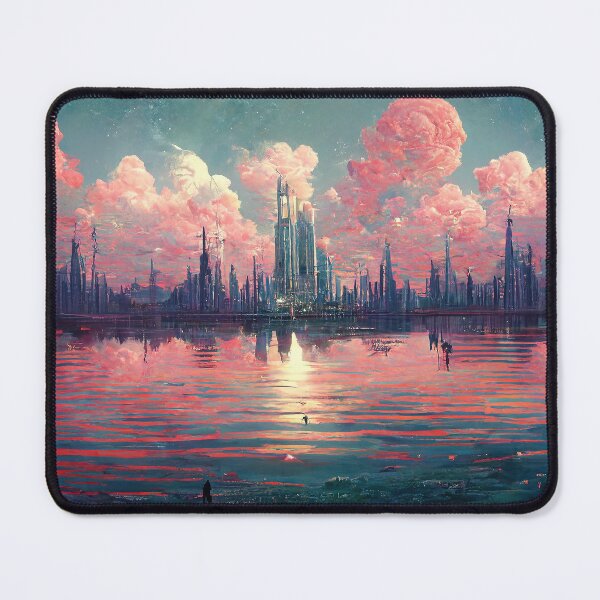 Item preview, Cotton Candy Utopia Abstract AI Generated Art designed and sold by MeAI-Art.