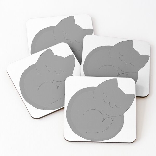 Item preview, Sleeping Gray Cat designed and sold by zoocuties.