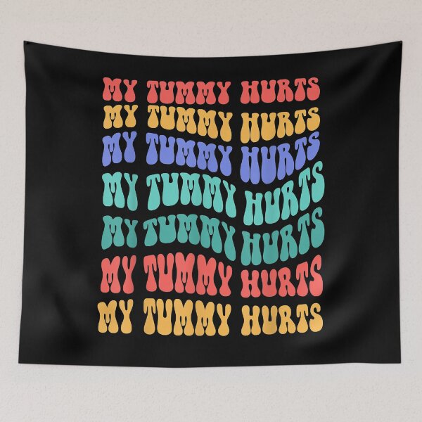 Item preview, Vintage Tummy Ache Survivor My Tummy Hurts designed and sold by NayeliJenkins.