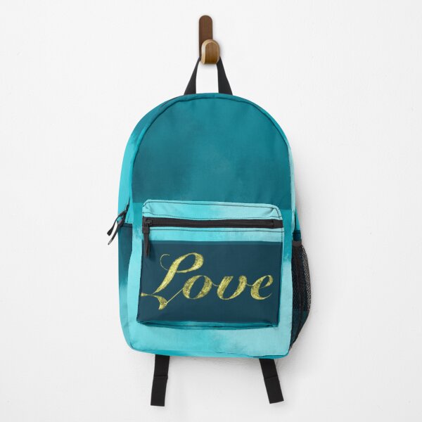 Item preview, Aqua and gold Love  designed and sold by Dinablal.