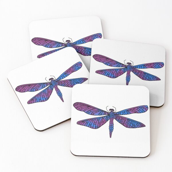 Item preview, Dragonfly Design with Purple and Blue Color Palette designed and sold by Ellora  Roy.