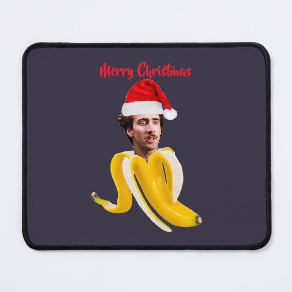 Item preview, Vintage Retro Christmas Nicholas cage in a banana designed and sold by AxelEbert69.