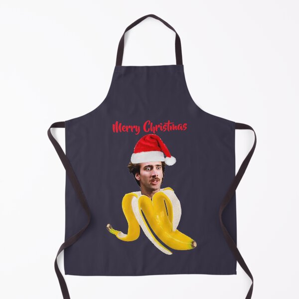 Item preview, Vintage Retro Christmas Nicholas cage in a banana designed and sold by AxelEbert69.