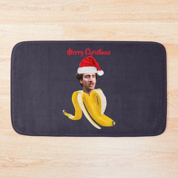 Item preview, Vintage Retro Christmas Nicholas cage in a banana designed and sold by AxelEbert69.