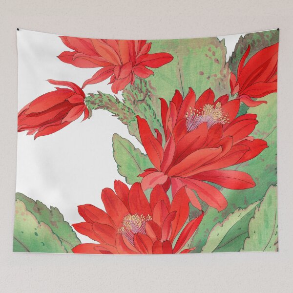 Item preview,  Ukiyo e Japanese Woodblock Painting Of Phyiiocactus Flower  designed and sold by Tamas Das.