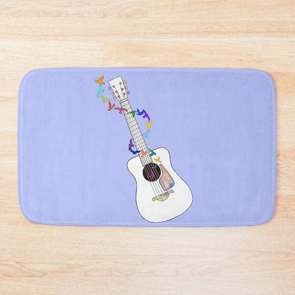 Item preview, Acoustic Guitar Rainbow Birds designed and sold by Lenaartist.