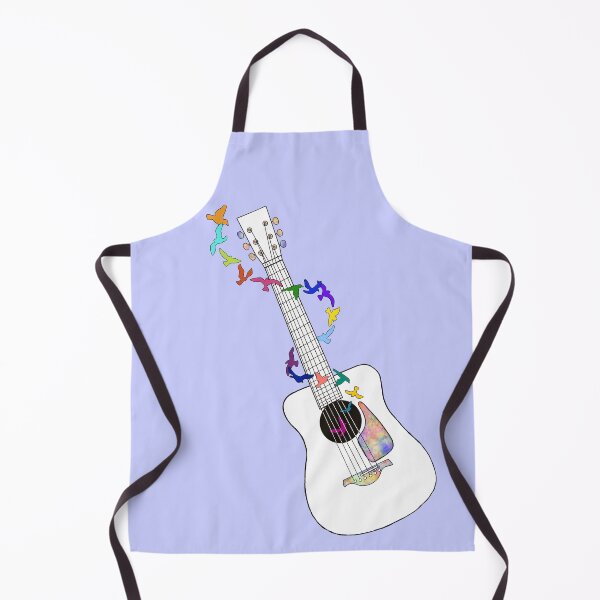 Item preview, Acoustic Guitar Rainbow Birds designed and sold by Lenaartist.