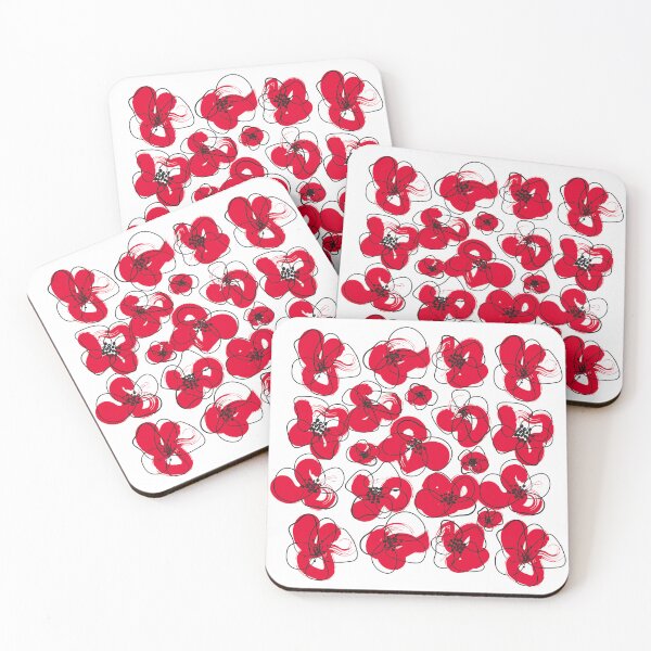 Item preview, Shower of Flowers Red designed and sold by abramichellemorris.