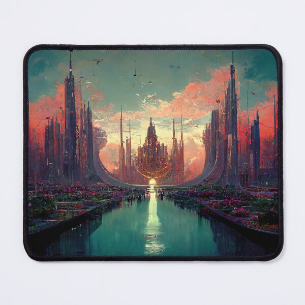 Item preview, Megastructure Utopia Abstract AI Generated Art designed and sold by MeAI-Art.