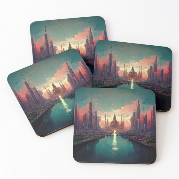 Item preview, Megastructure Utopia Abstract AI Generated Art designed and sold by MeAI-Art.