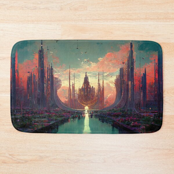 Item preview, Megastructure Utopia Abstract AI Generated Art designed and sold by MeAI-Art.