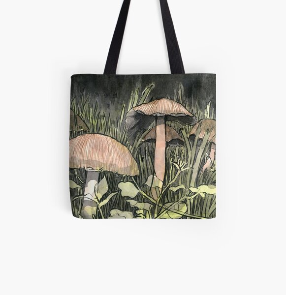 Mushroom Village All Over Print Tote Bag