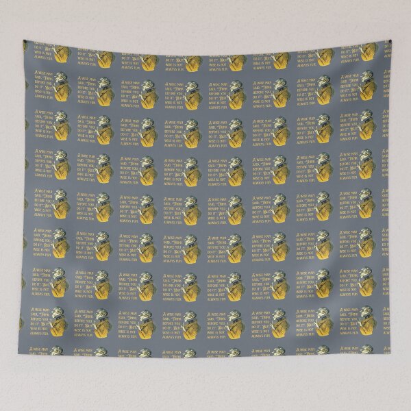 Item preview, Wise Man said "Think Before You Do It", but wise is not always fun.  designed and sold by tranquilbeach.