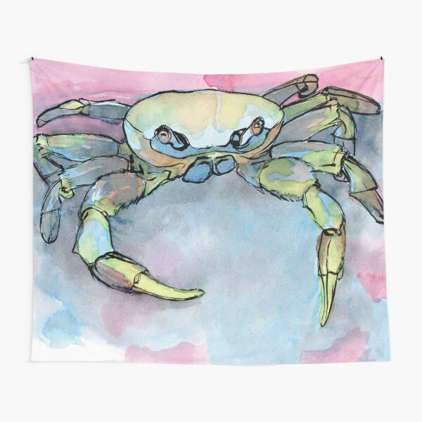 Blue Land Crab Tapestry