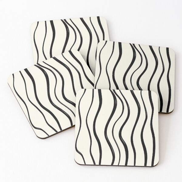 Item preview, Organic Black Waves Minimalist designed and sold by MaiZephyr.