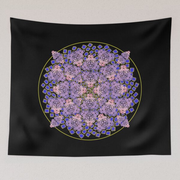 Item preview, Purple Sky Cube Mandala Cacophony & CircleVisions (Y&P) designed and sold by createVisions.