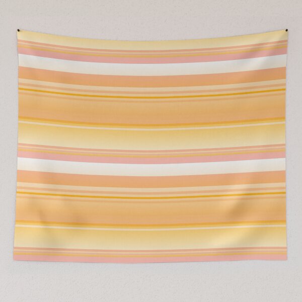 Item preview, Peach horizontal striped | light academia colors striped designed and sold by lausn.