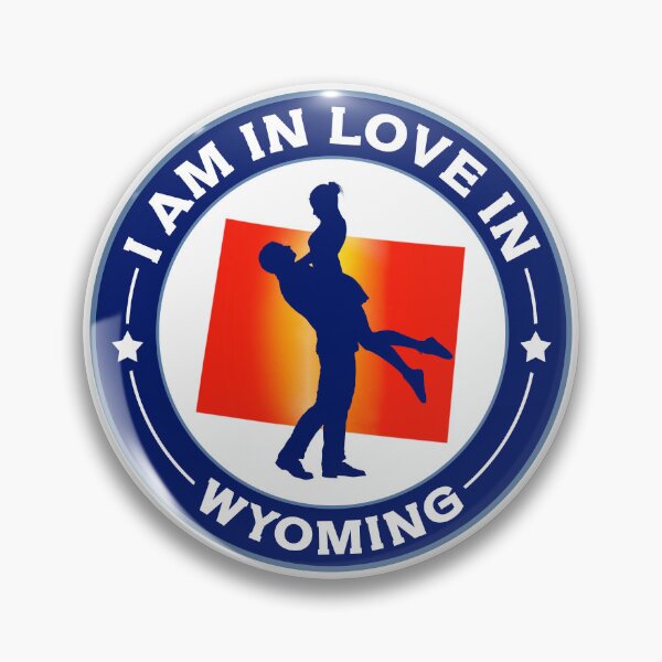 Item preview, I am in love in Wyoming - Love & Happiness in Wyoming, USA -  designed and sold by 1212-Design.