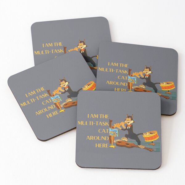 Item preview, I Am the Multi-task Cat Around Here Cat Design designed and sold by tranquilbeach.
