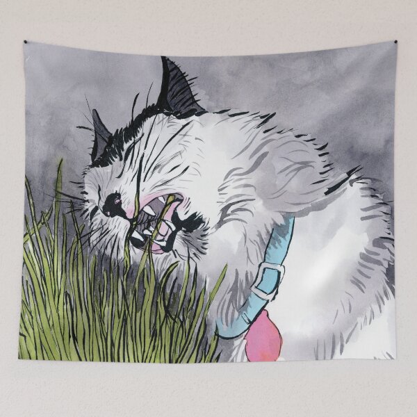 Item preview, Cat Grass designed and sold by Sandra Lefever.
