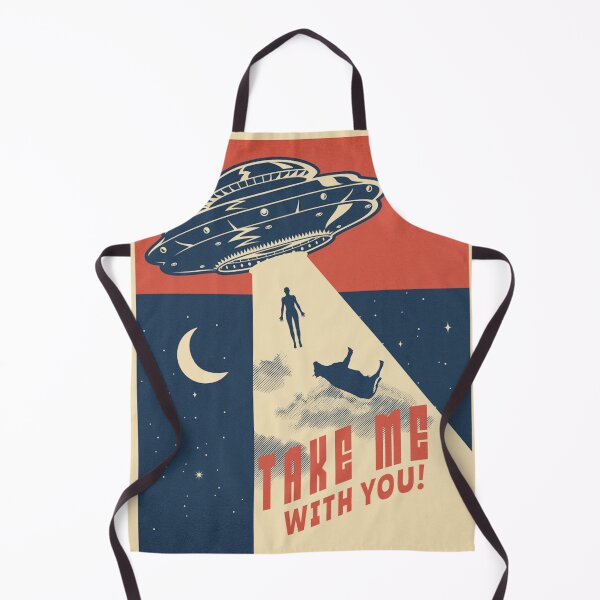 Artikelvorschau, Nimm mich mit! Cooles Alien-UFO im Vintage-Stil entworfen und verkauft von CattlettArt.
