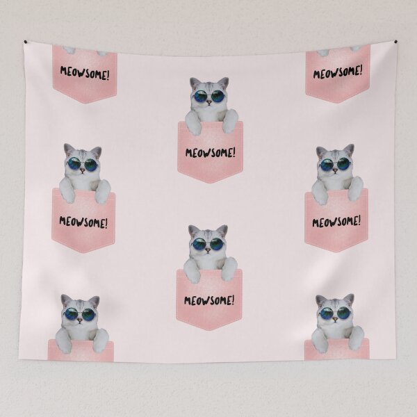 Item preview, Cat wearing sunglasses meow some designed and sold by ranyane.