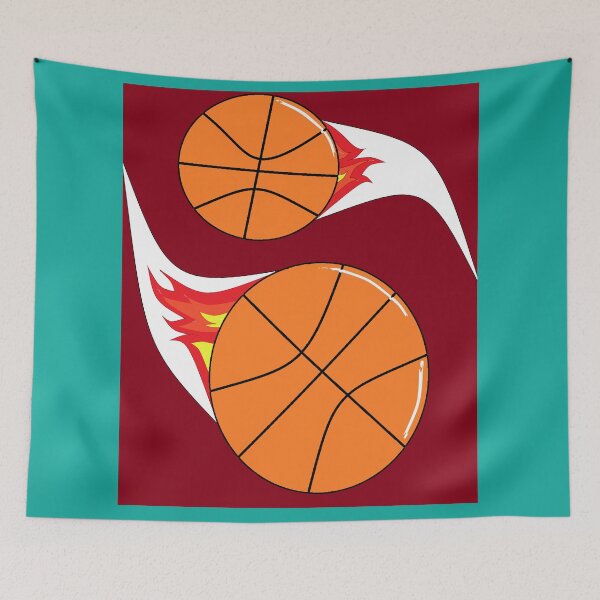 Item preview, Basketball on fire Yin Yang designed and sold by judy snyder.