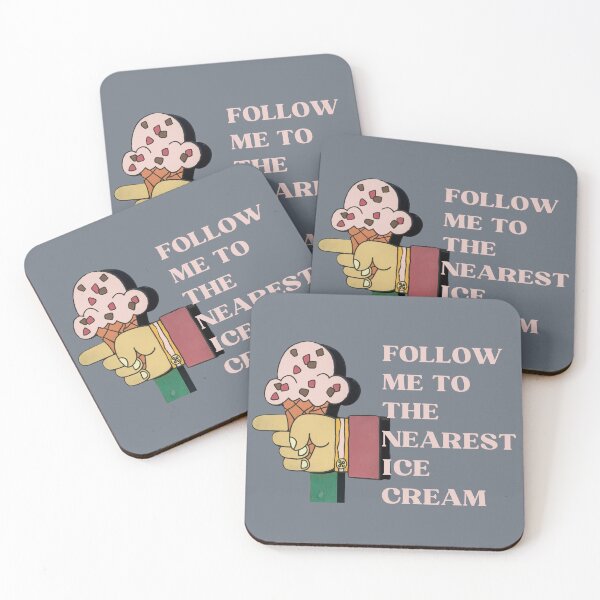 Item preview, Follow Me To The Nearest Ice Cream Design designed and sold by tranquilbeach.