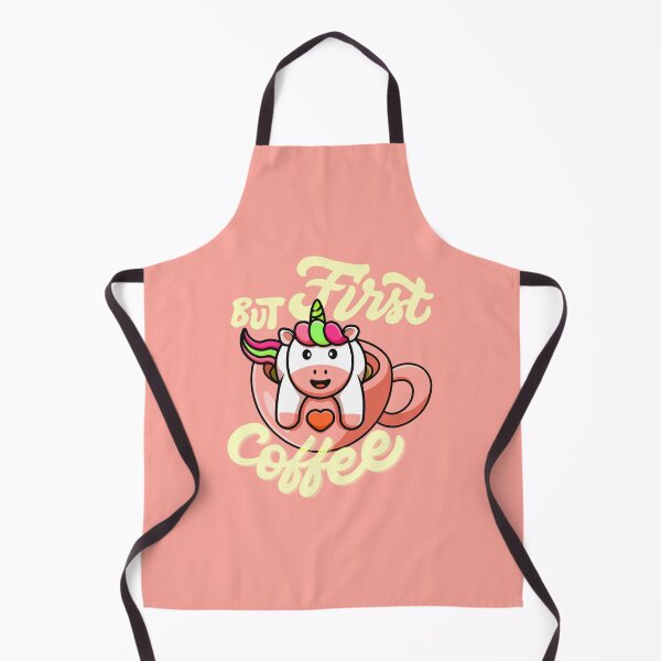 Item preview, But first Coffee Kawaii Unicorn on a Cup designed and sold by Yellow Coffee.