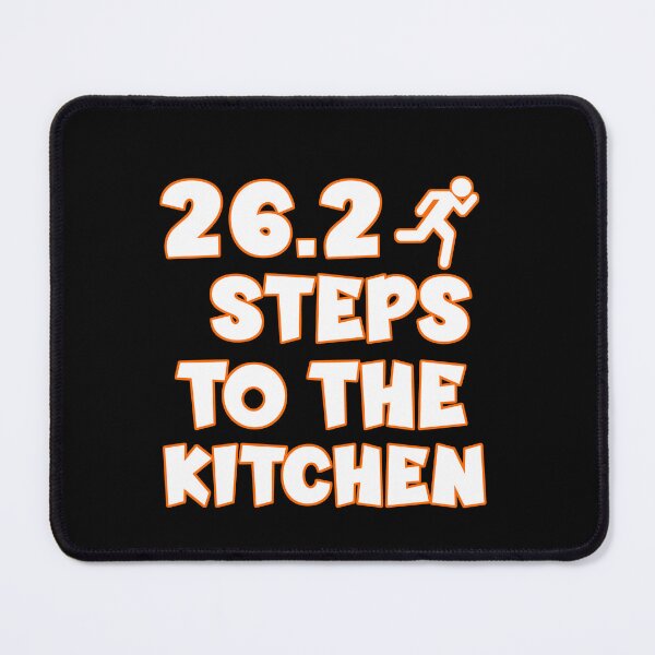 Item preview, 26.2 Steps To The Kitchen Funny Marathon Runner designed and sold by slappywalker.