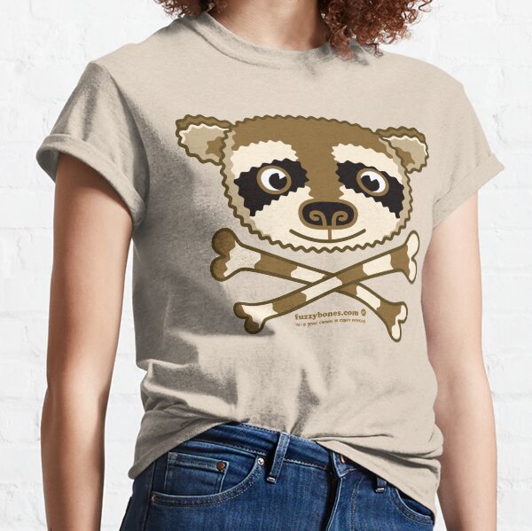 Fuzzybones™—Kevin (Raccoon) Classic T-Shirt