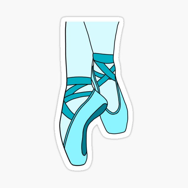 Blue pointe shoes fashion