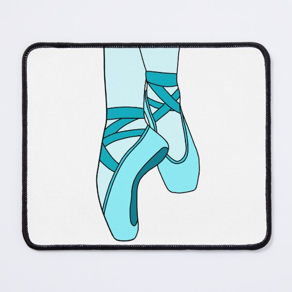 Item preview, Light blue pointe shoes designed and sold by CalliesArt.