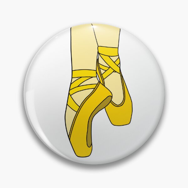Item preview, Yellow pointe shoes designed and sold by CalliesArt.
