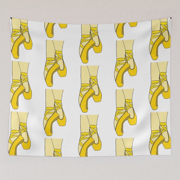 Item preview, Yellow pointe shoes designed and sold by CalliesArt.