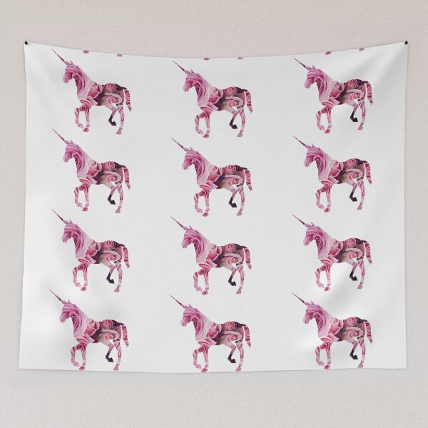 Item preview, UNICORN IN PINK ROSES designed and sold by acatherine.