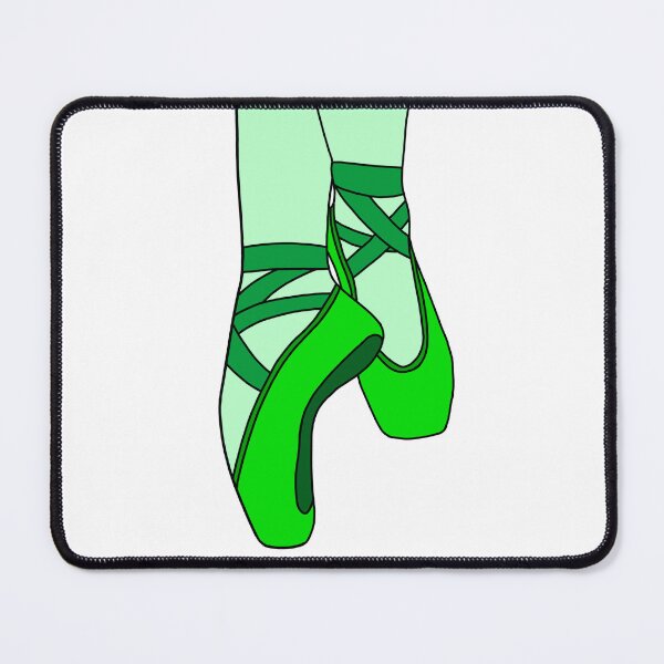 Item preview, Green pointe shoes designed and sold by CalliesArt.