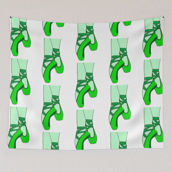 Item preview, Green pointe shoes designed and sold by CalliesArt.