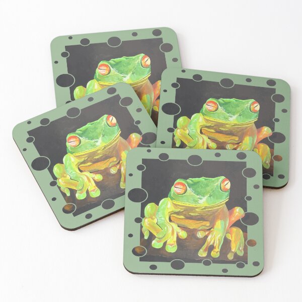 Item preview, Red Eyed Tree Frog Artistic Vector designed and sold by taiche.
