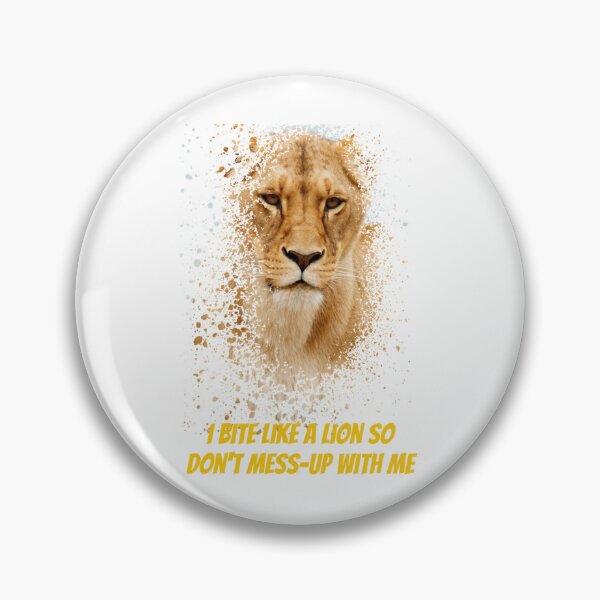 Item preview, I bite like a lion   designed and sold by SVGCraftLounge.
