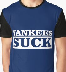 Yankee's Suck - New York NY Yankees Design Graphic T-Shirt