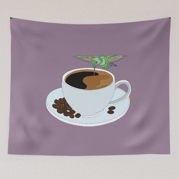 Item preview, Hummingbird Drinking Coffee designed and sold by BubbleDesigns4U.