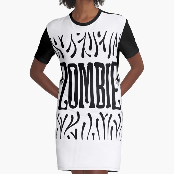 Zombie Logo (Creepy Dark) Graphic T-Shirt Dress