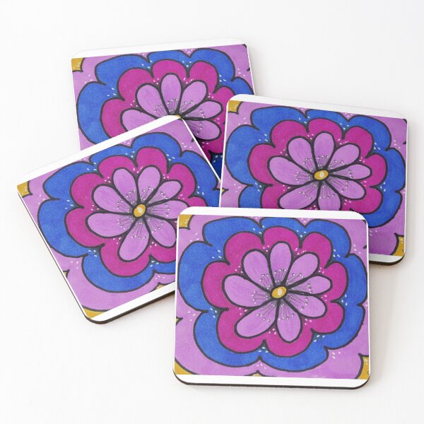 Artikelvorschau, Blumenmandala entworfen und verkauft von PJMartinRedShop.